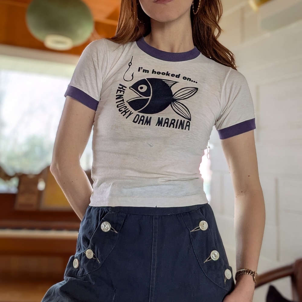 Vintage 70s Kentucky Dam Ringer Tshirt